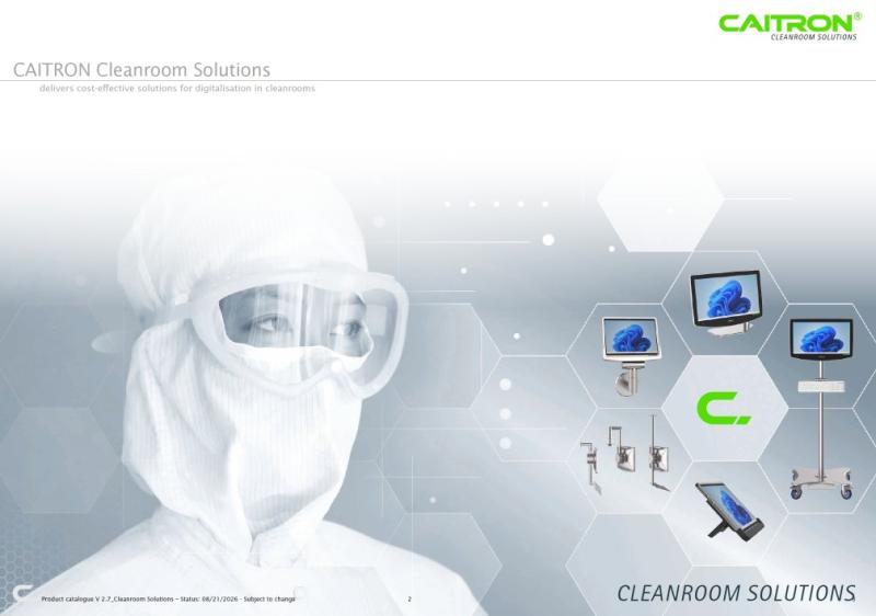 Updated Caitron Cleanroom brochure